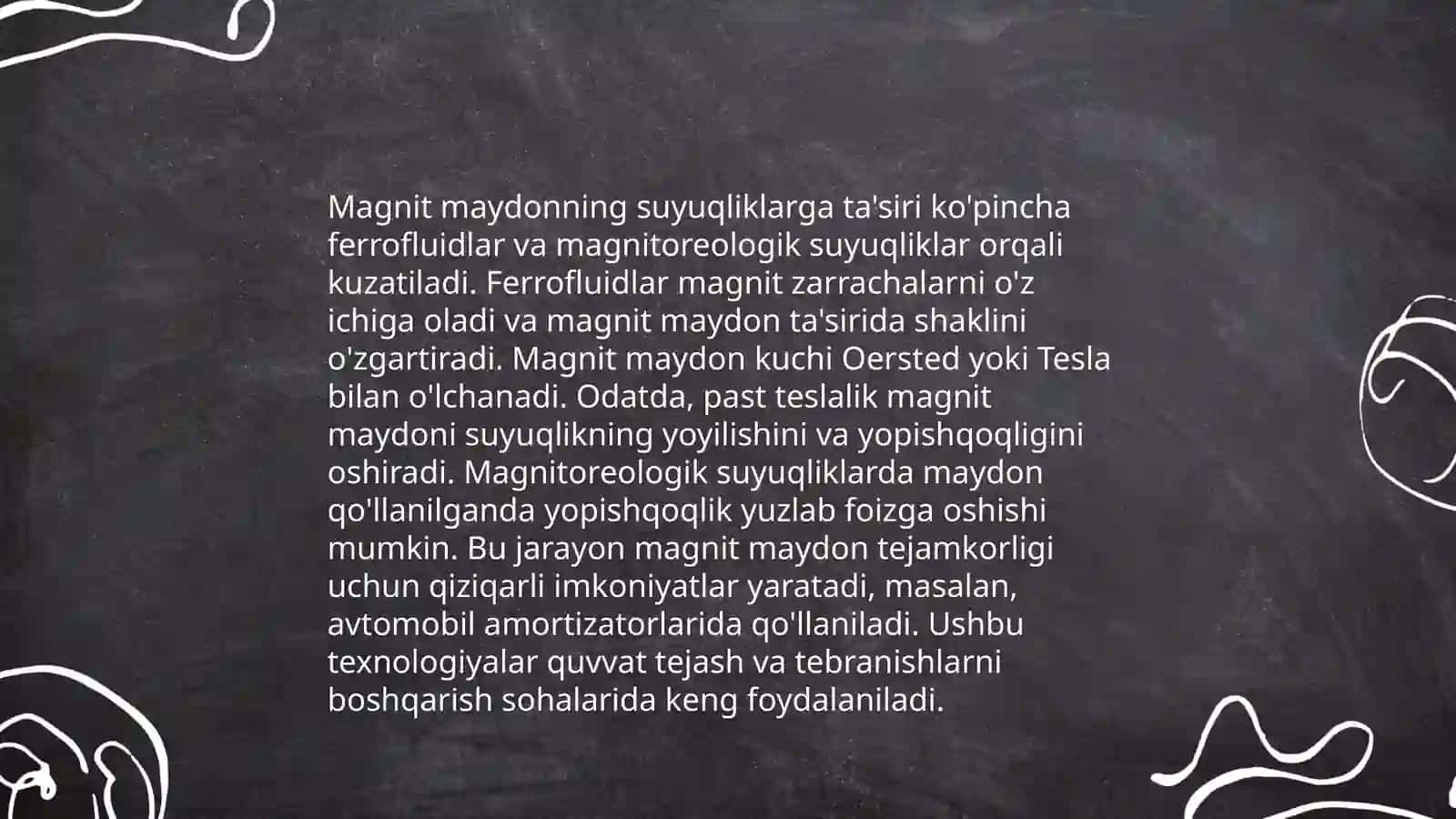 Magnit maydonning mexanik okozobga ta'siri 4