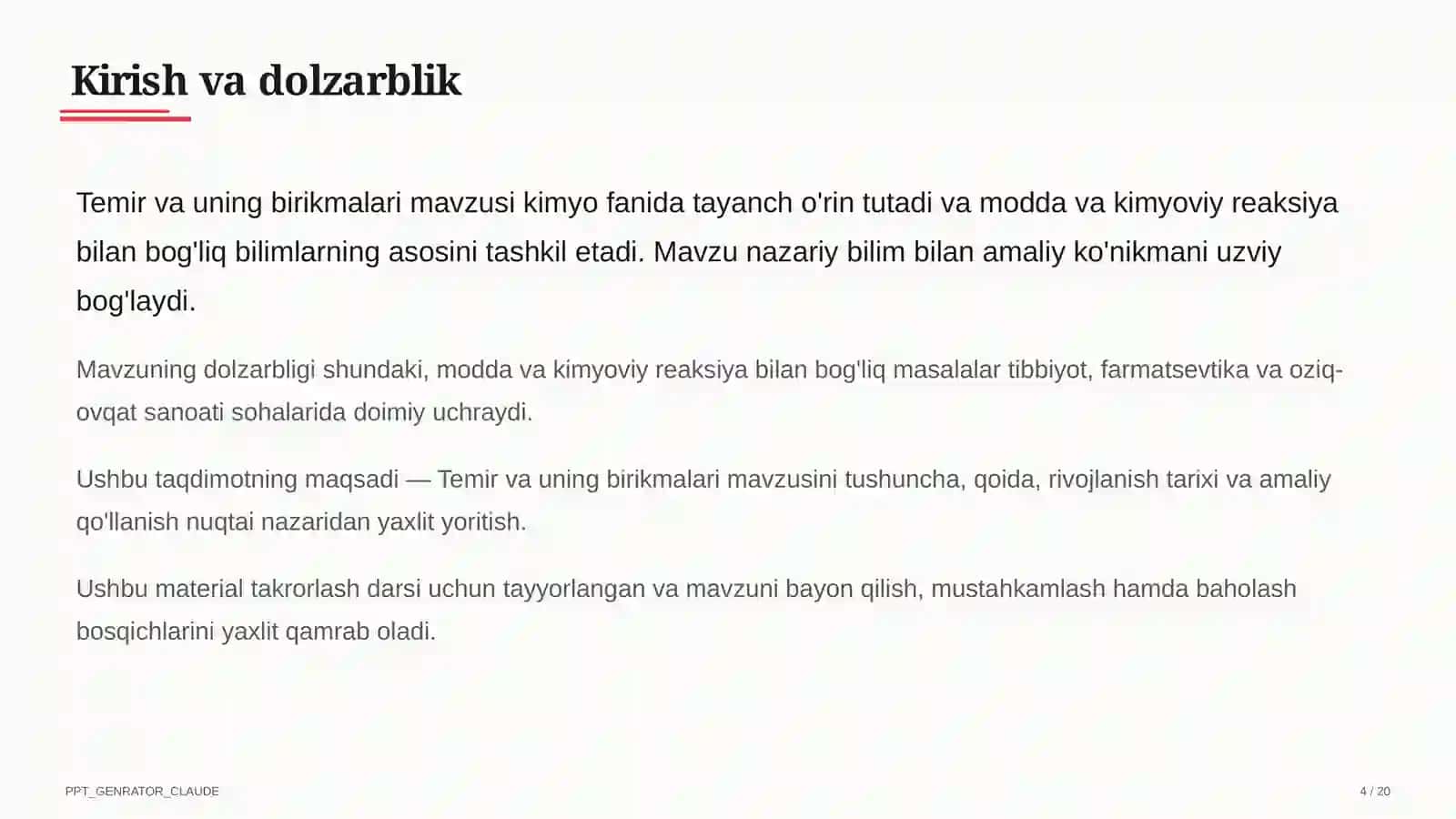 Temir va uning birikmalari (9-sinf) 2