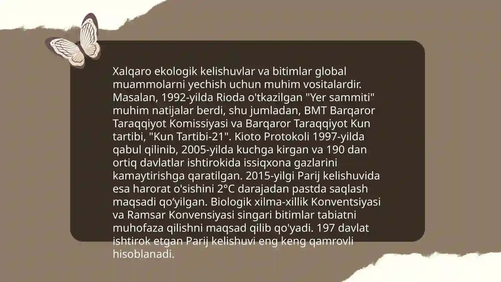 Ekologiya va xalqaro munosabatlar 4