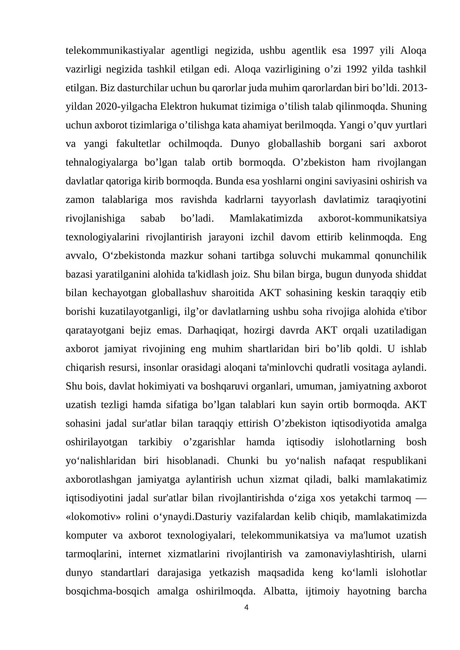 DASTURLASH ASOSLARI VA TILLARI FANIDAN 4