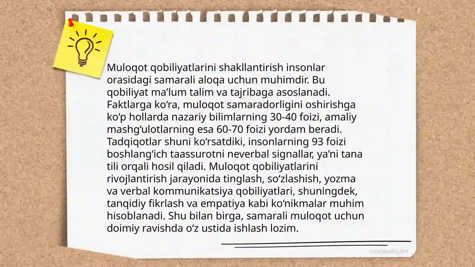 Nutq va muloqot, oʻqish va yozish malakalar (0-7 yoshgacha) 4