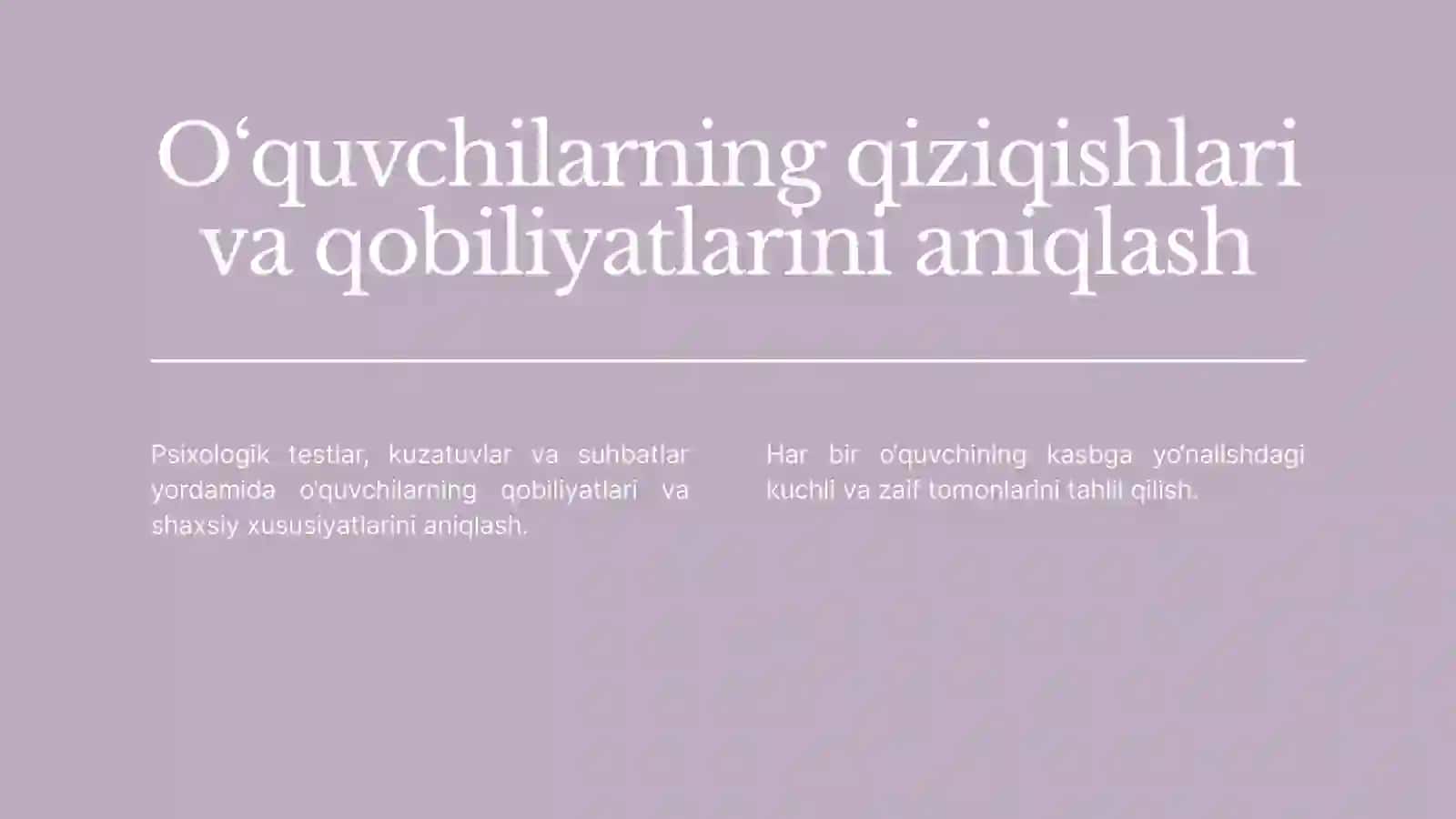 Kasb-hunarga yo‘naltirish ishining asosiy yo‘nalishlari 4