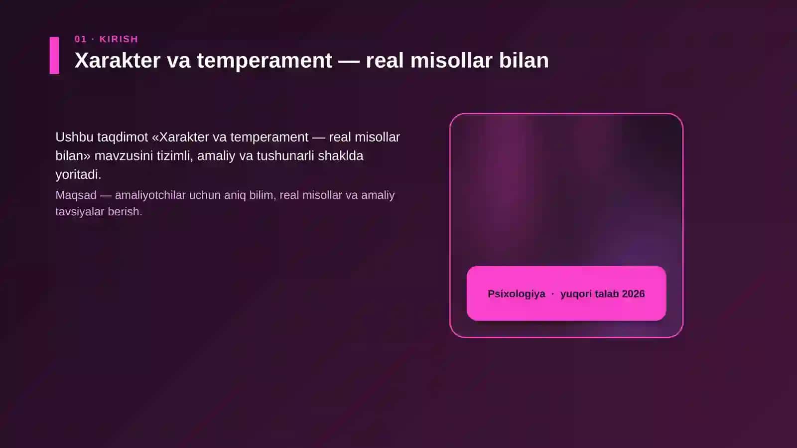 Xarakter va temperament — real misollar bilan 4