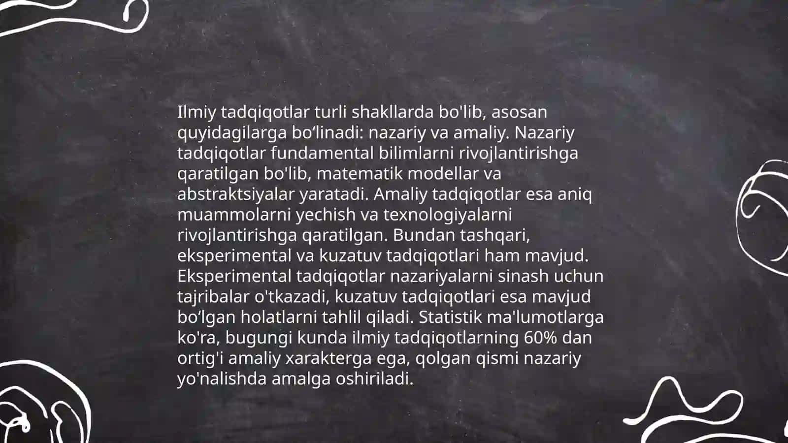 Ilmiy tadqiqotlar turlari va uni olib borishning asosiy usullari 4
