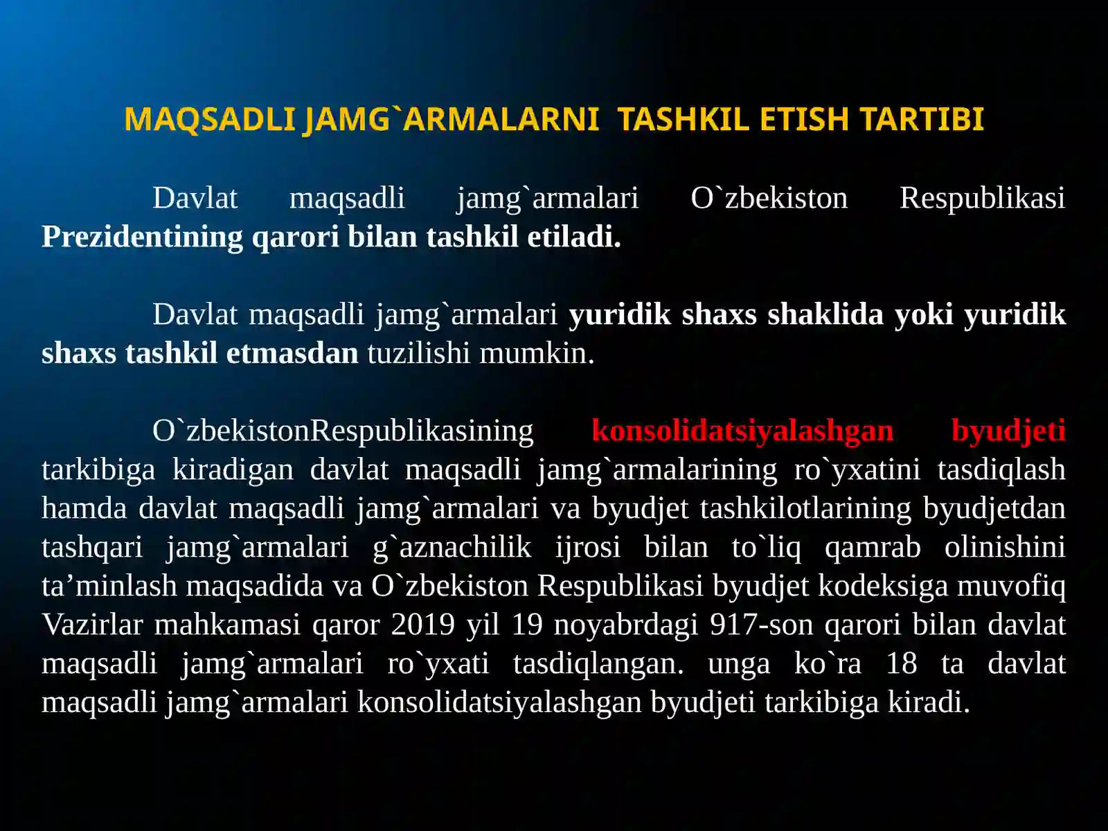 Davlat maqsadli jamg'armalari 4