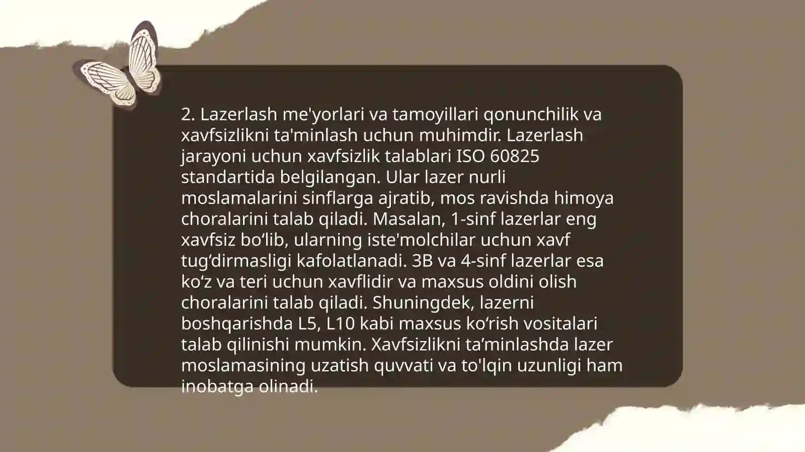 Lazerlar.OKG va ularning turlari.Lazer turlarini xossalari va tibbiyotda qo'llanishi 4