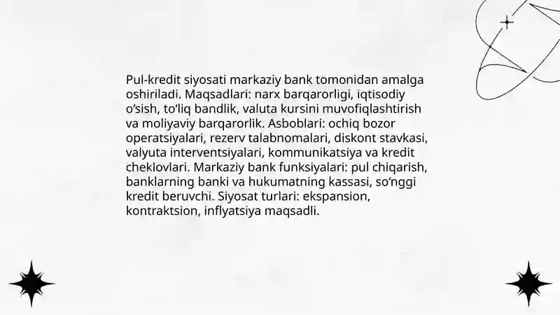 Moliya tizimi 4