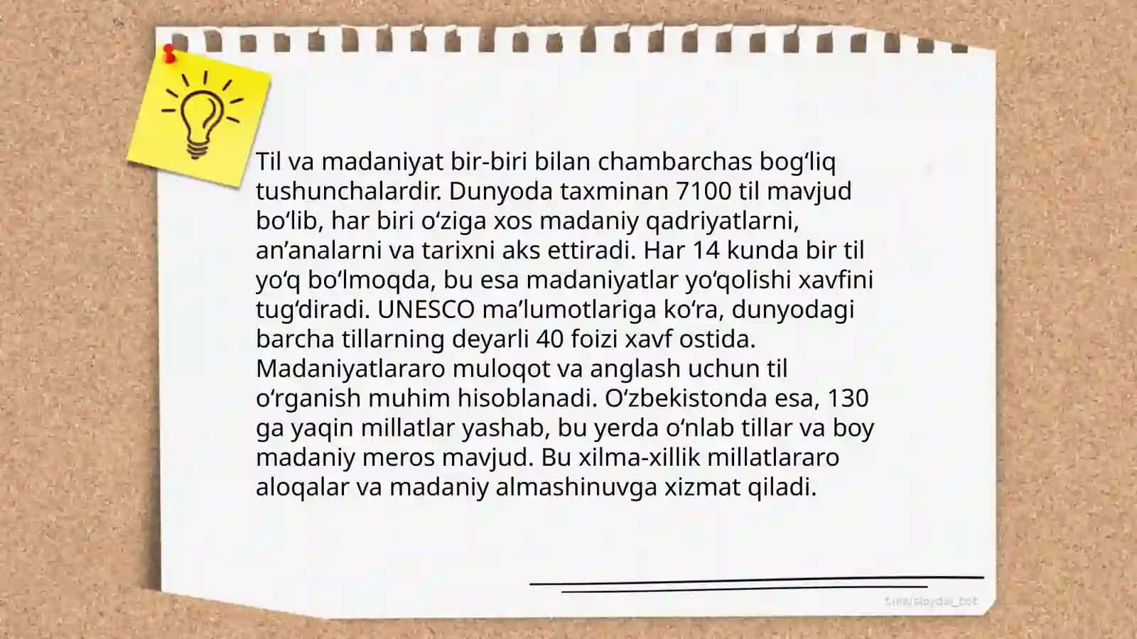 Til haqida umumiy ma'lumot 4