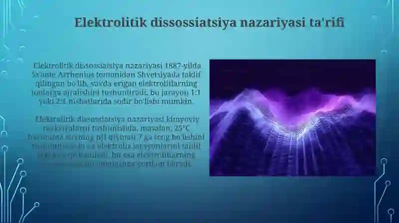 Elektrolitik Dissosiatsiya va Sun'iy Intellekt 4