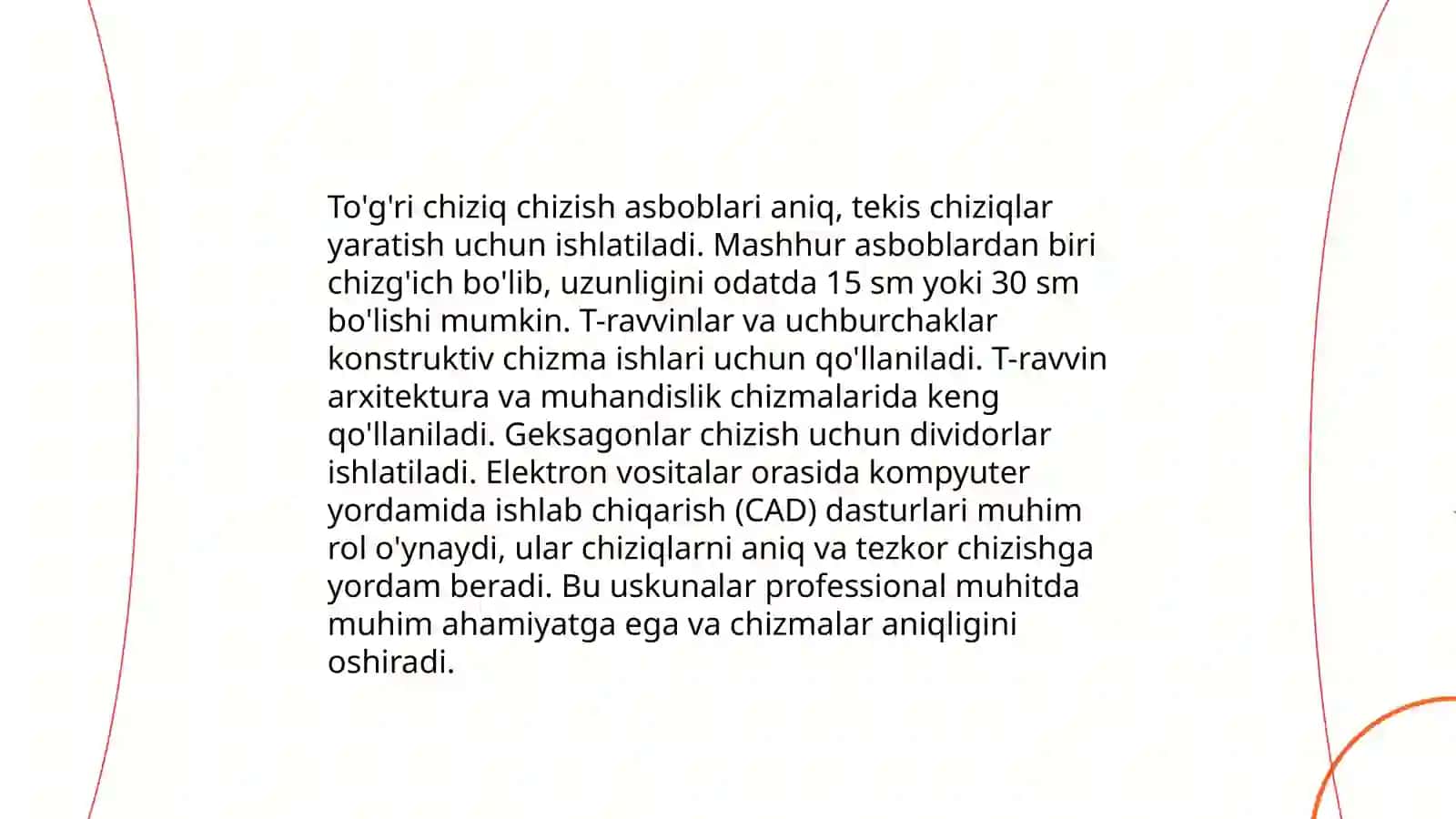 Auto CADda 2d modellashtirish panellari chizish asboblar paneli 4