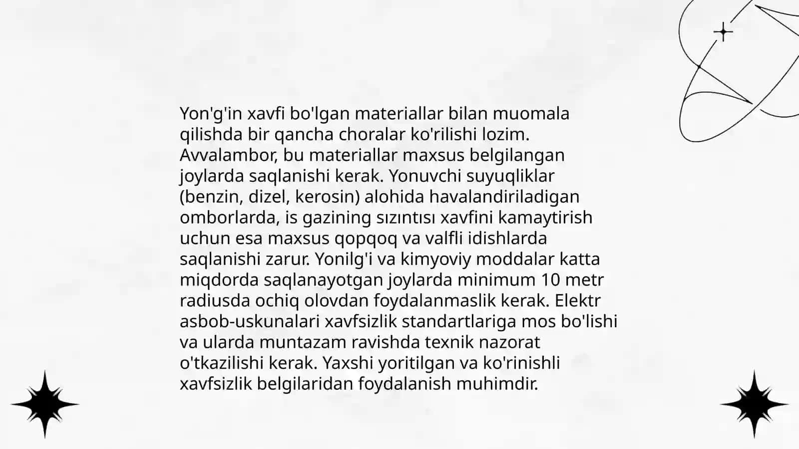 Ishlab chiqarishda Yonğin xavfsizligi 4