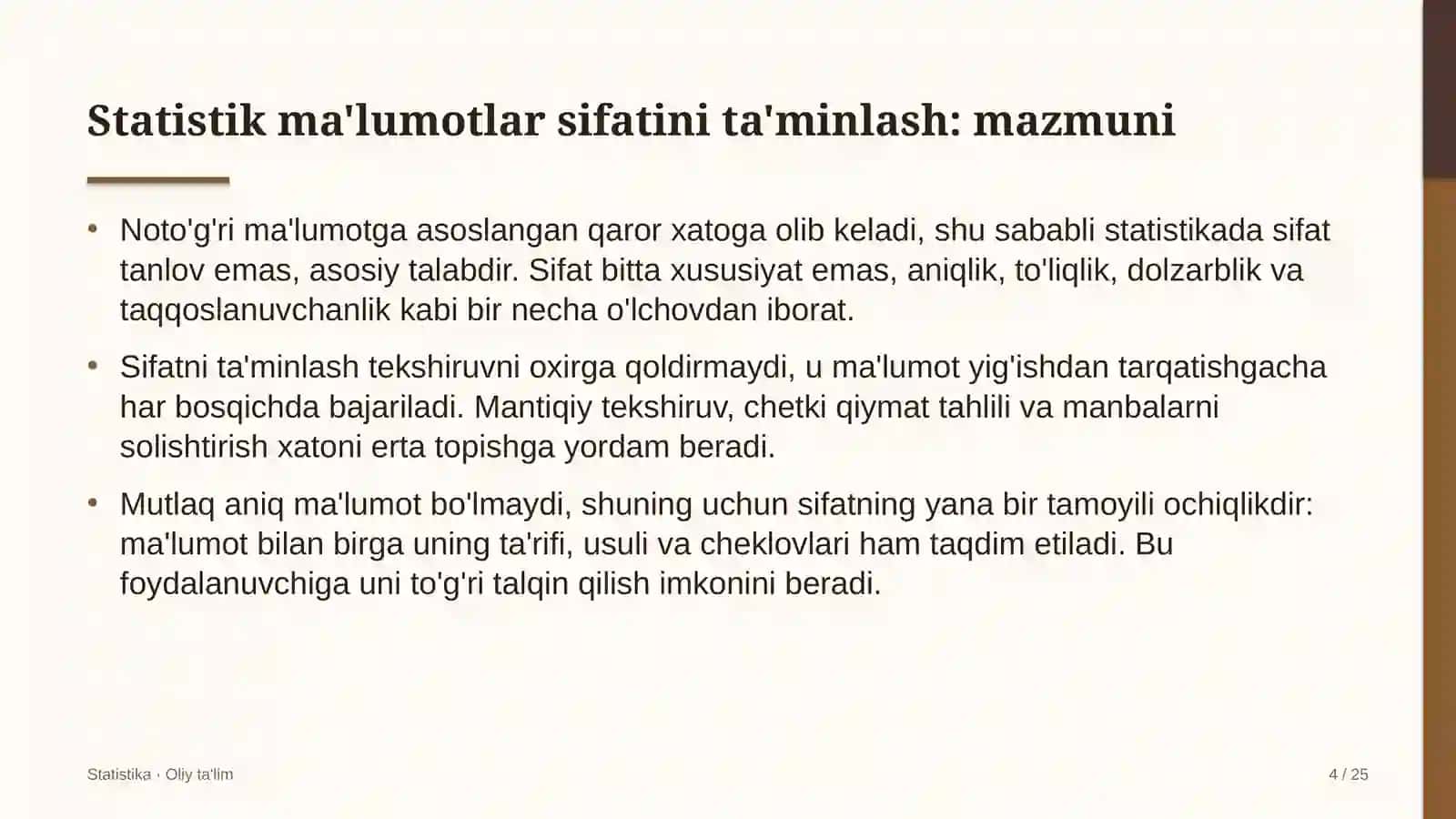 vodorod energetikasida statistik ma'lumotlar sifatini ta'minlash 1096 4