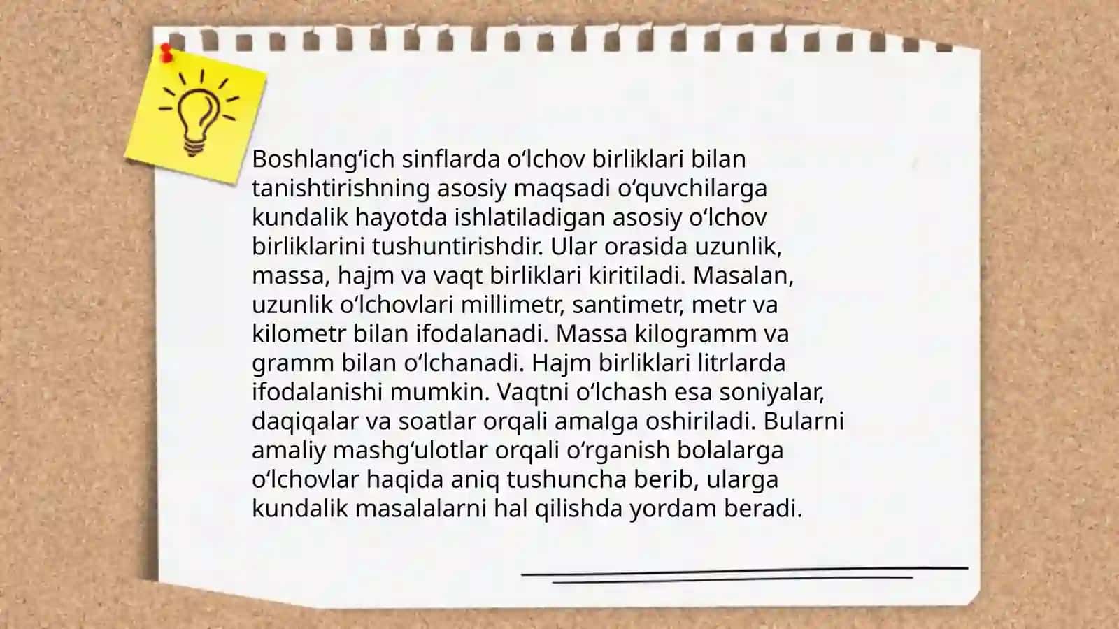 Boshlanĝich sinflarda asosiy miqdorlar va ularni òlchov birliklarini o‘rgatish metodikasi 4