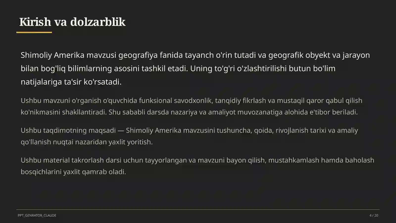 Shimoliy Amerika (7-sinf) 4