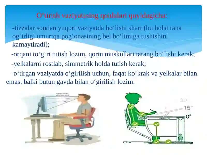 Tana biomexanikasi va  bemor xavfsizligini taminlash. 4