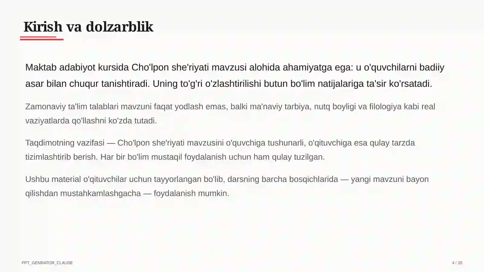Cho'lpon she'riyati (7-sinf) 4