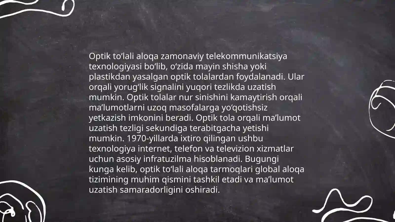 Optik to'lali tizimlar 4