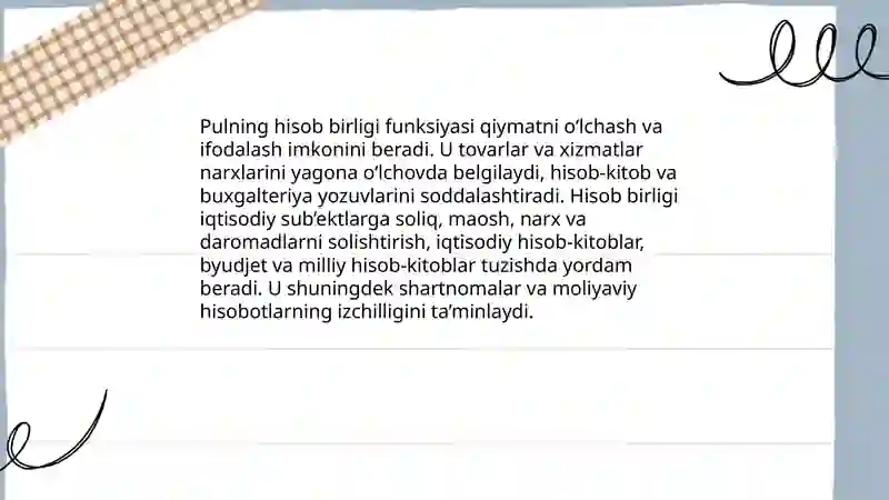 Pulning mohiyati va asosiy ahamiyatlari 4