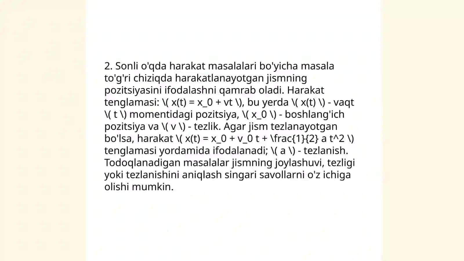 Harakatga doir masalalarni matematikadan boshlangʻich sinflarda oʻrganish metodikasi 4