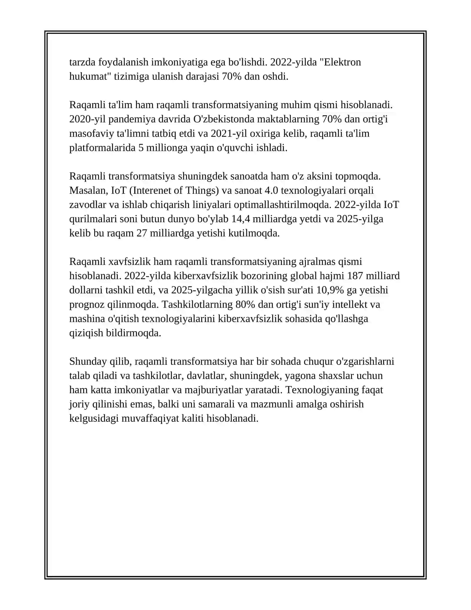 RESPUBLIKA KOMMUNIKATSION VA AXBOROT BOZORLARINI SHAKLLANTIRISH MUAMMOLARI 4