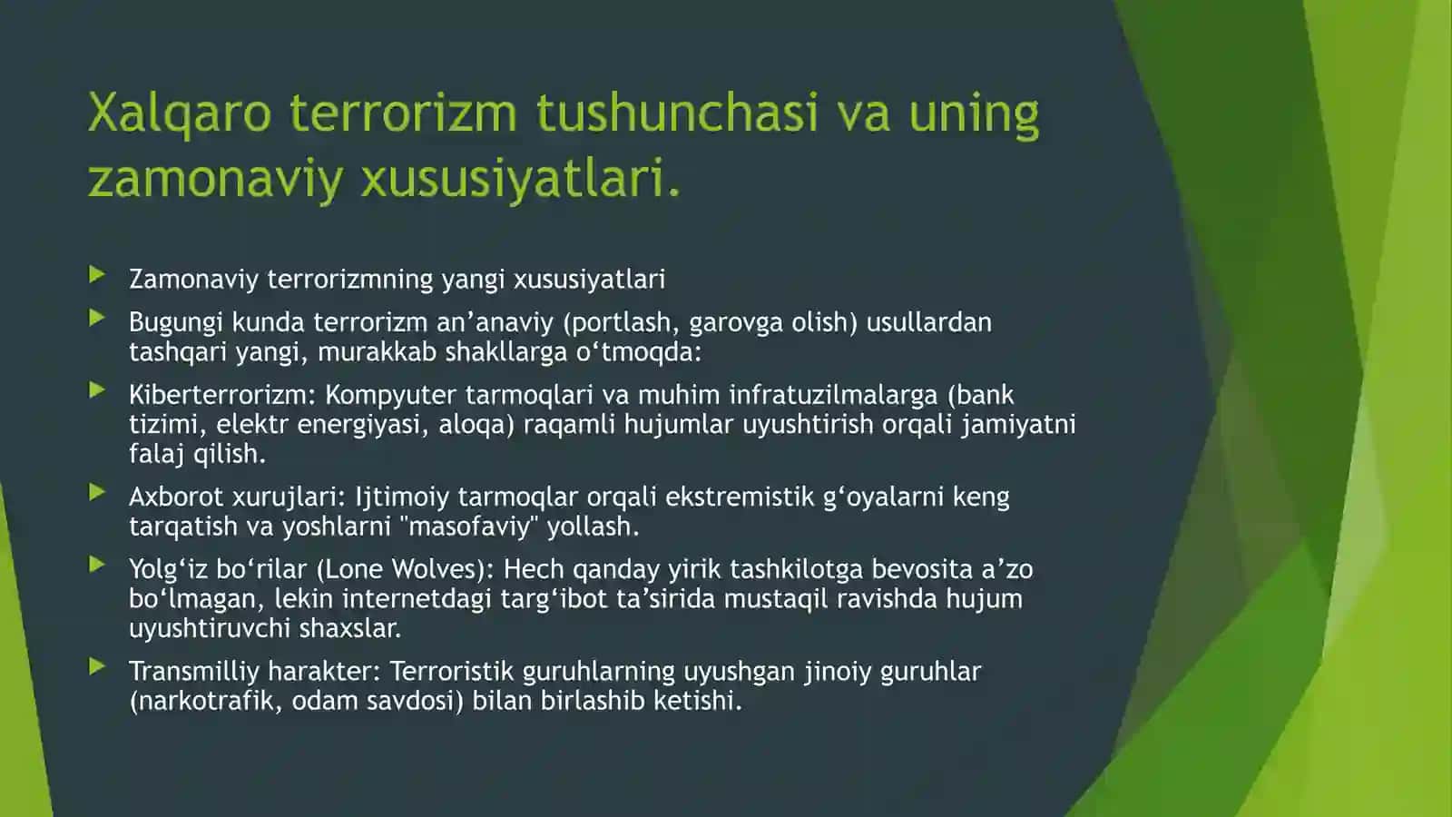 Terrorizmga qarshi xalqaro huquqiy kurash 4