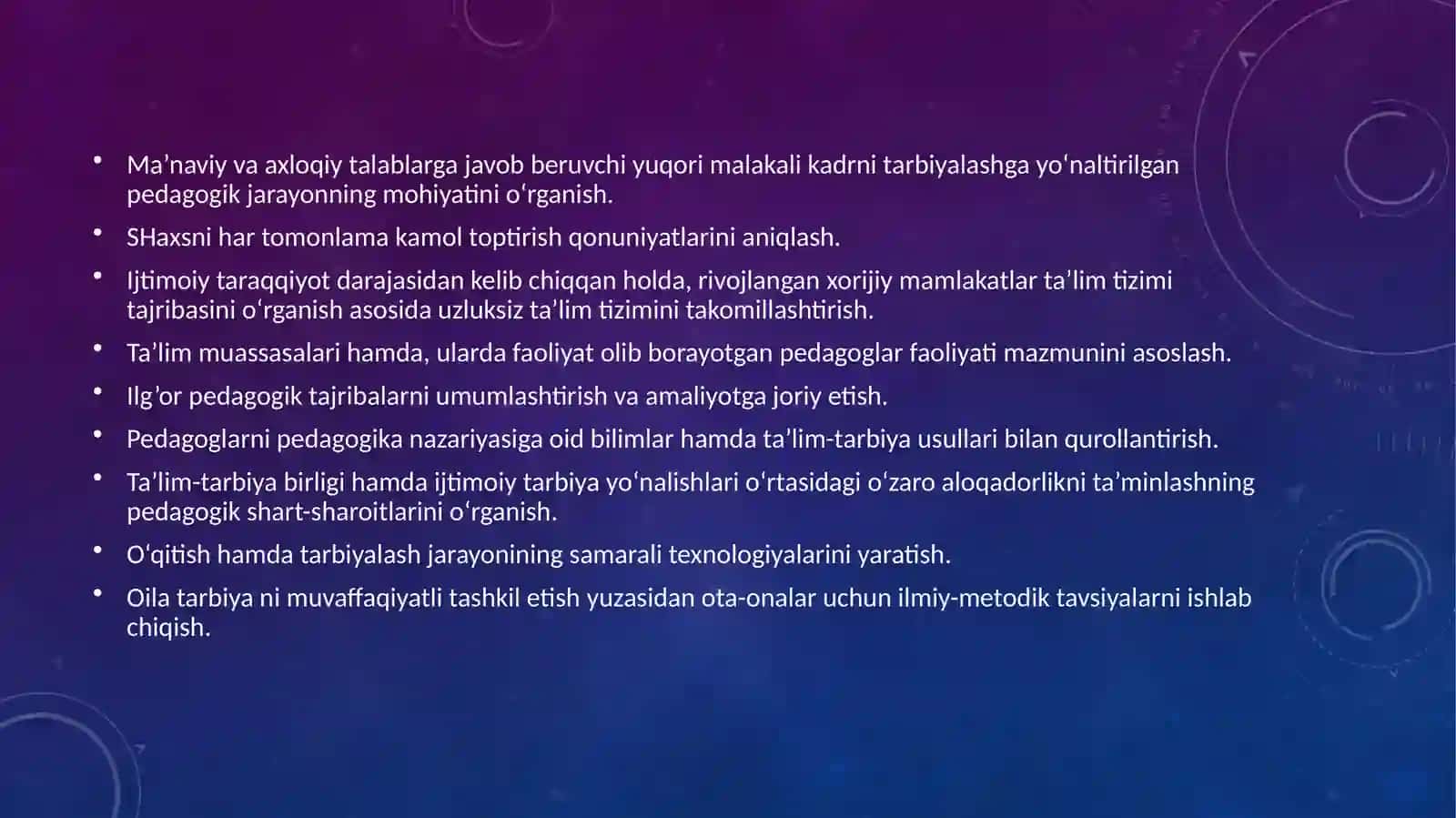 Pedagogika fanining predmeti, tadqiqot metodlari 4