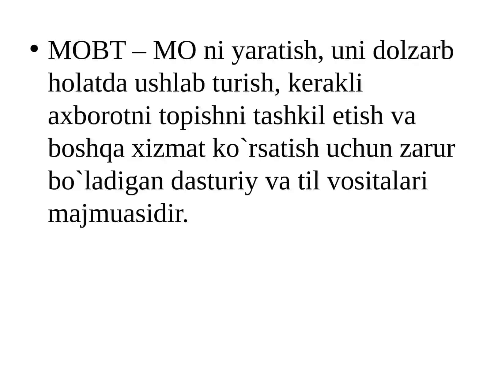 Ma’lumotlarning axborotli modellari 4