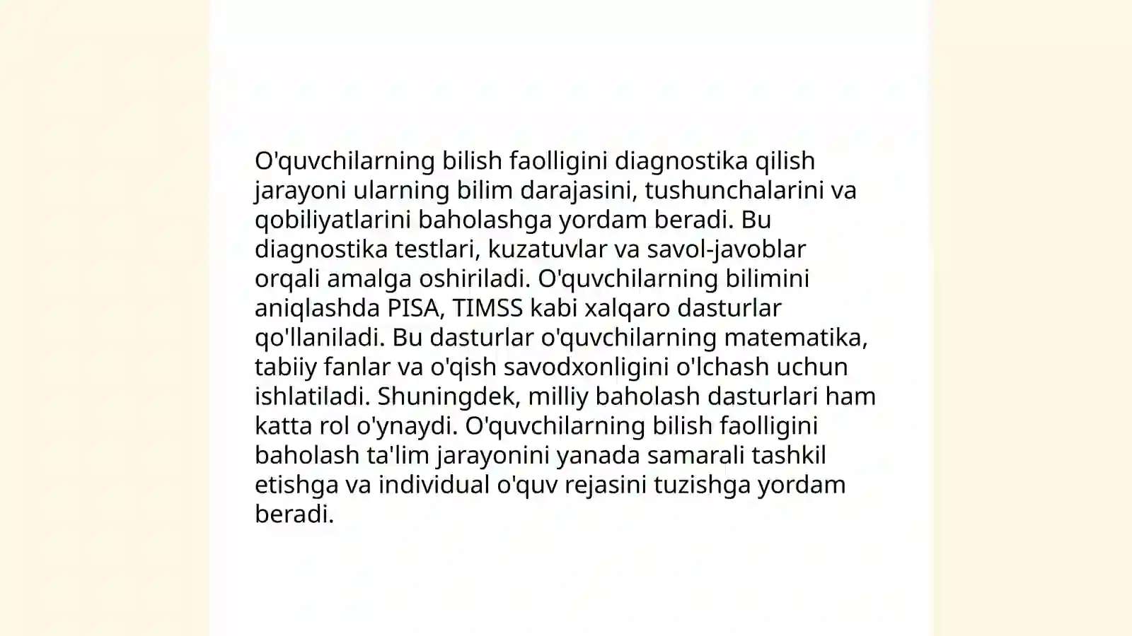 Pedagogik diagnostika 4