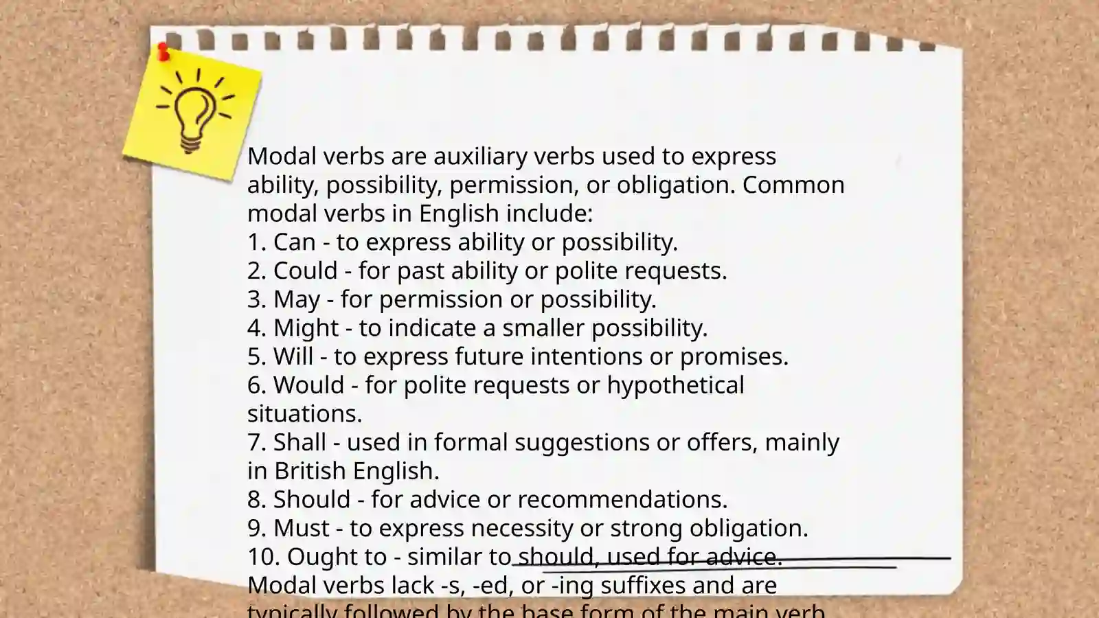 Modal verbs 4