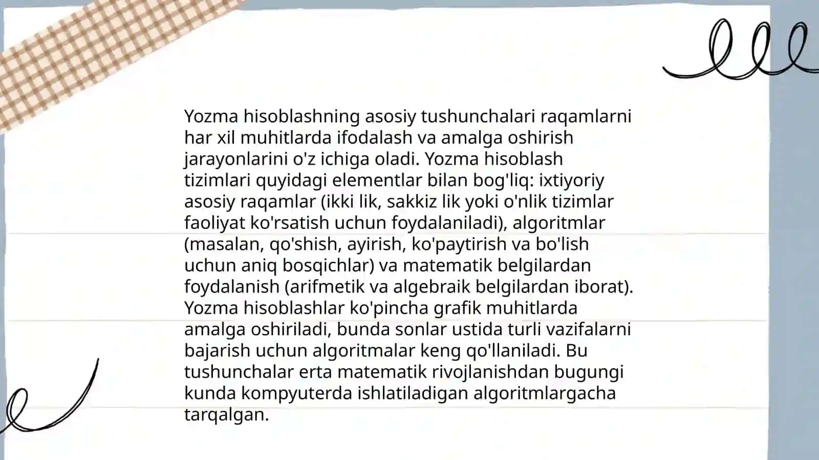 Matematikadan Ogʻzaki va Yozma Hisoblashga Doir Didaktik Tizimini Oʻyosh Chiqish Metodikasi 4