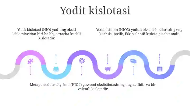 Periodat xilotalar Manganga seriyasidagi halogen oksidli kislotalar 4