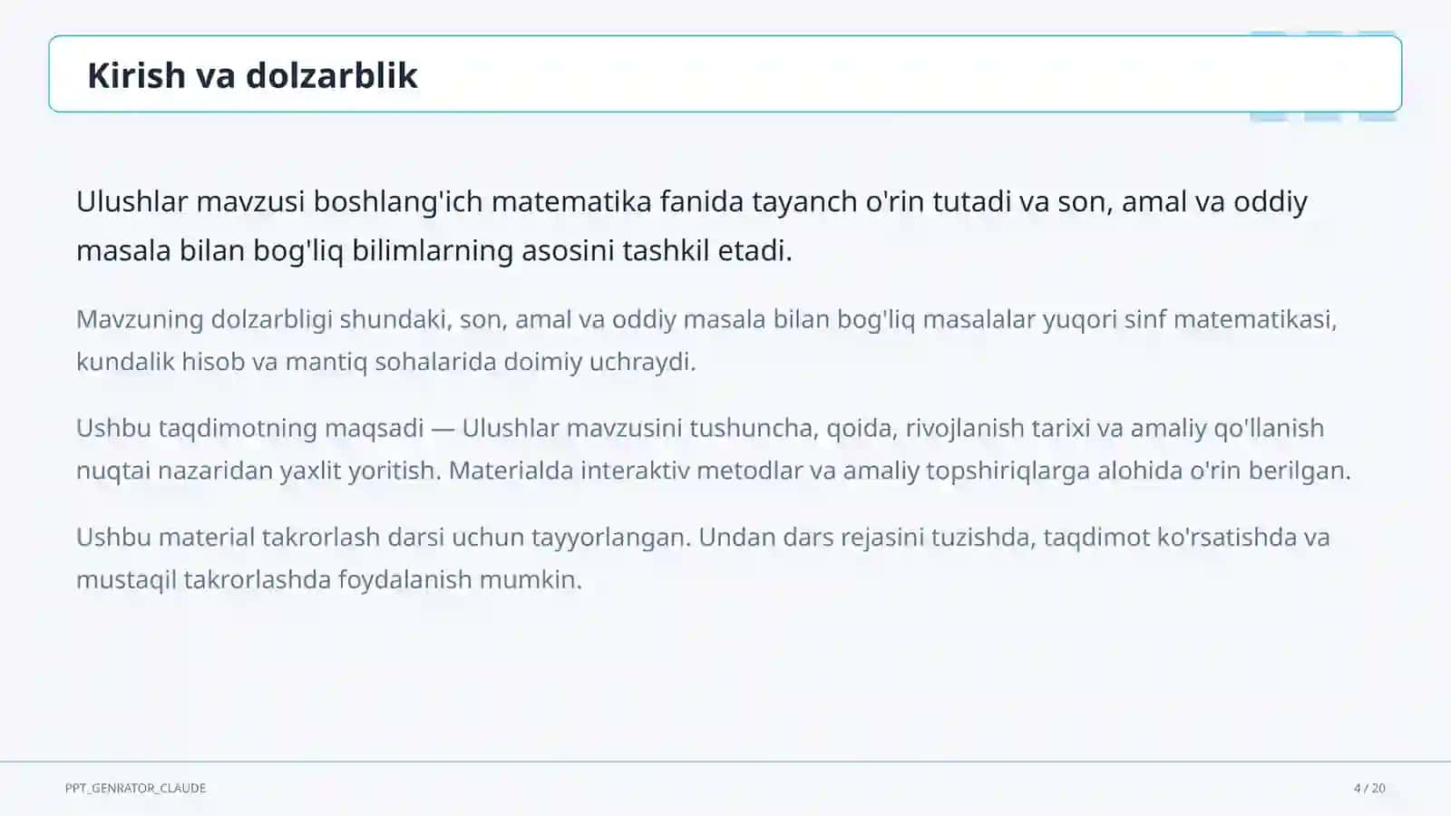 Ulushlar (3-sinf) 4