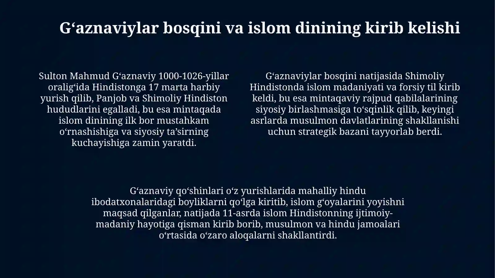 V-XI asrlarda Hindiston 4