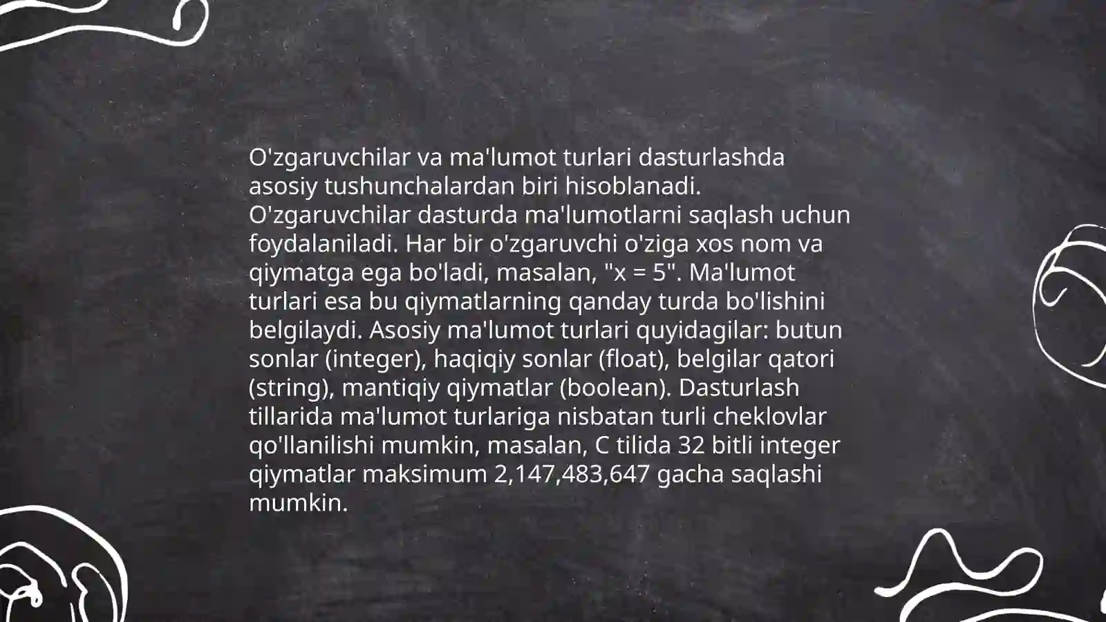 C++ dasturlash tiliga kirish 4