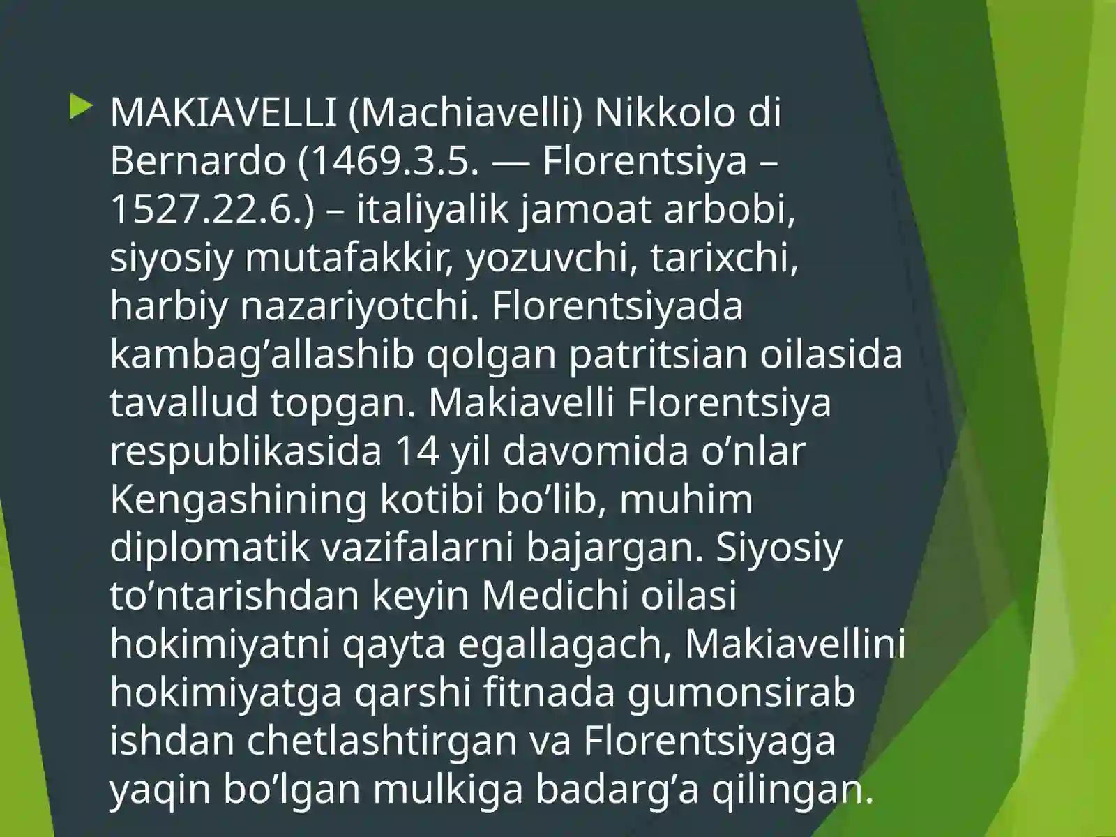 Makiavelli Hukmdor asari 4