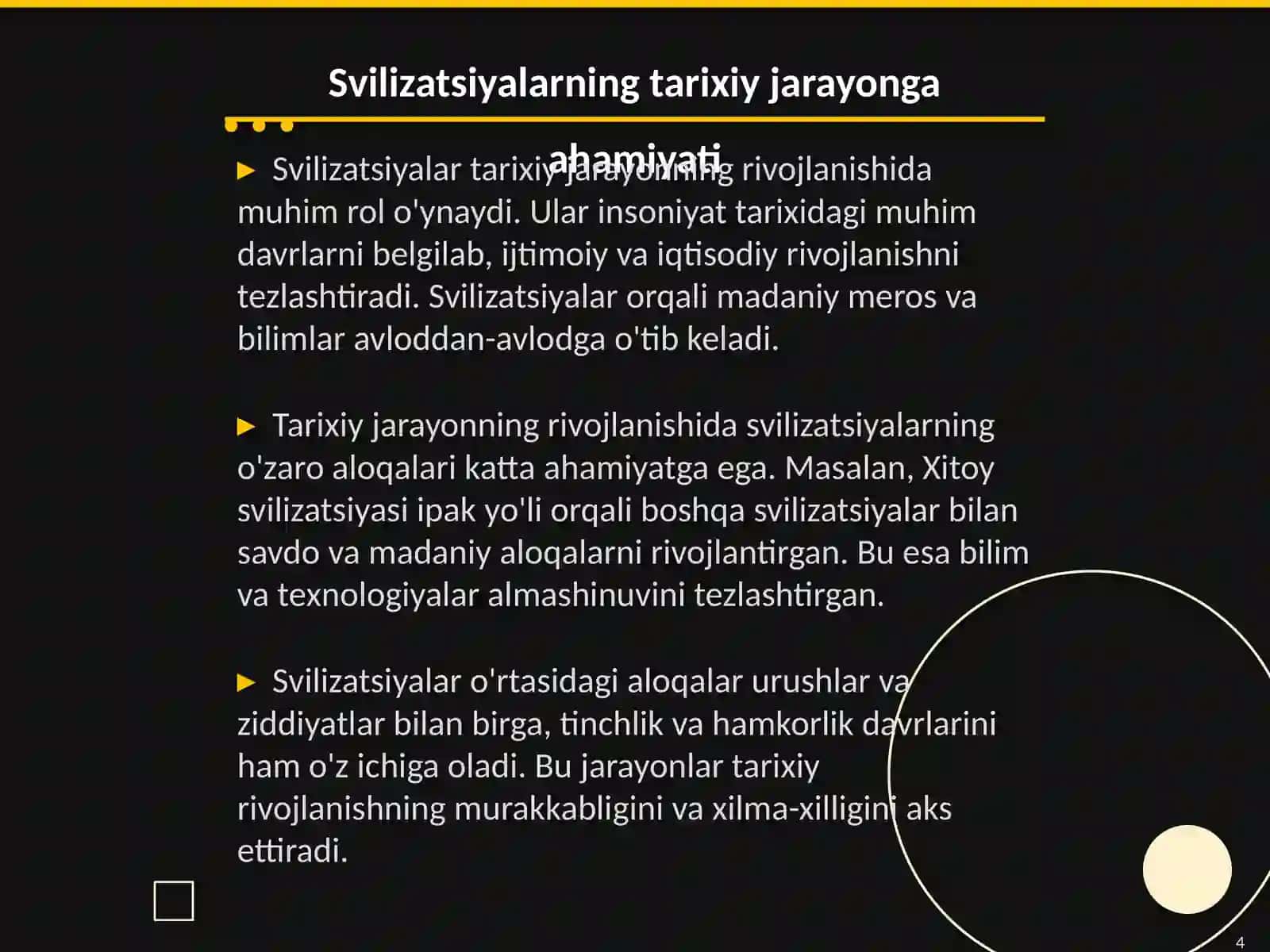 Svilizatsiya tushunchasi va rivojlanishi 4