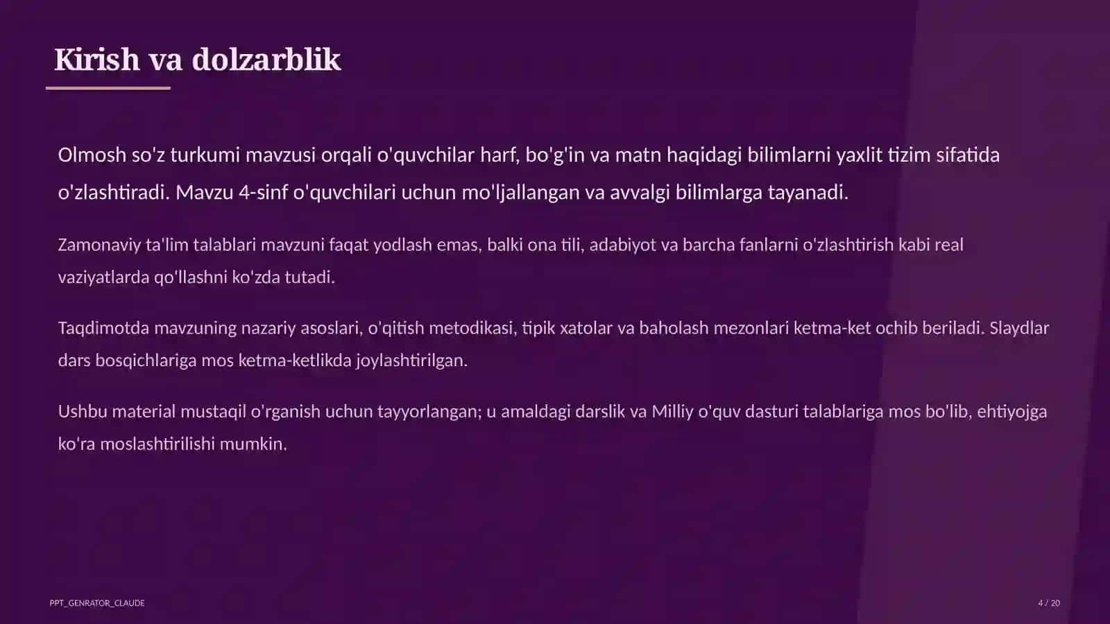 Olmosh so'z turkumi (4-sinf) 4