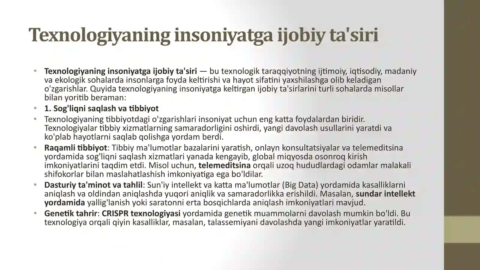 Texnologik taraqqiyot va inson tafakkuri Ijtimoiy oqibatlar 4
