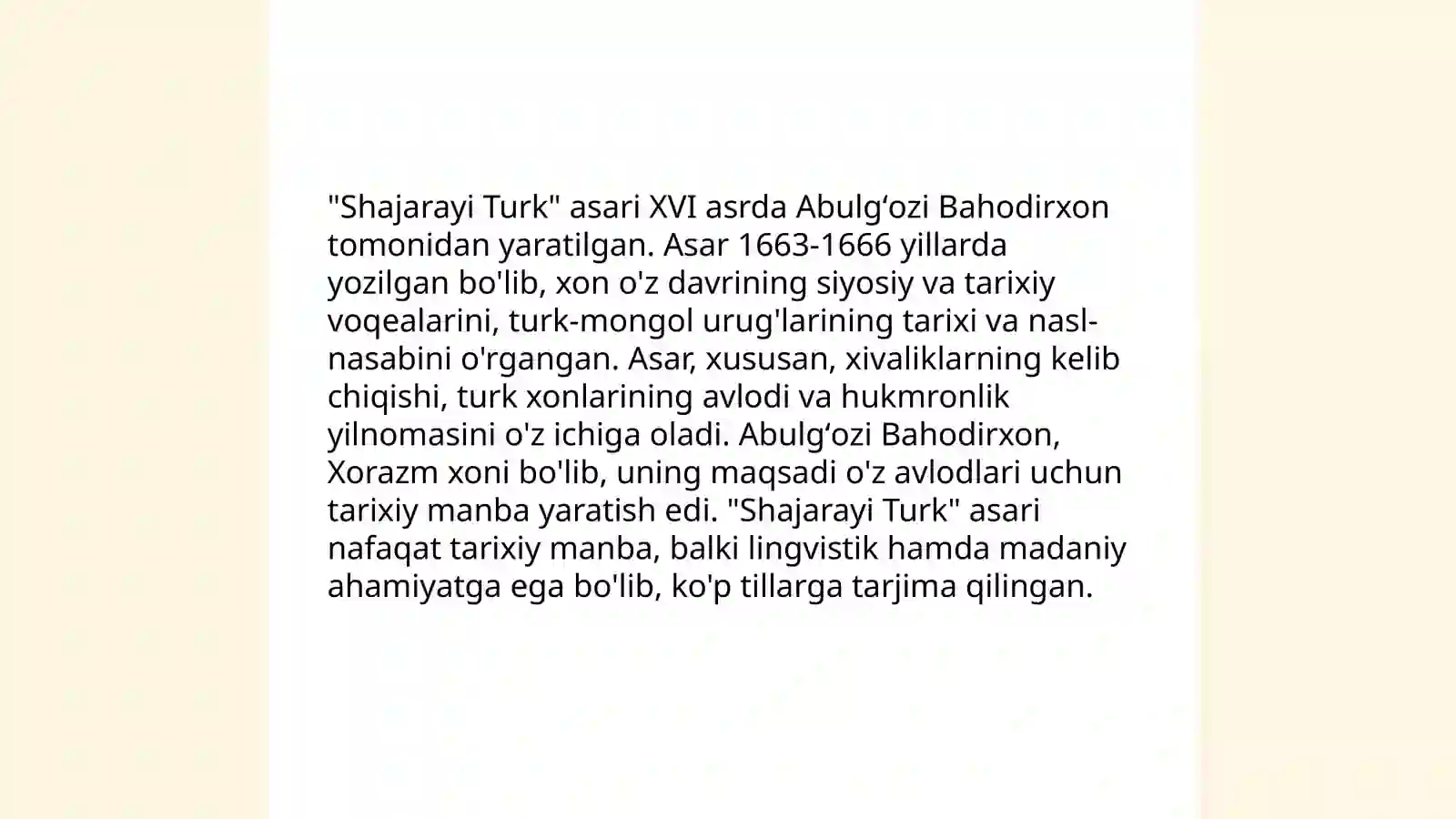 Shajarayi turk 4