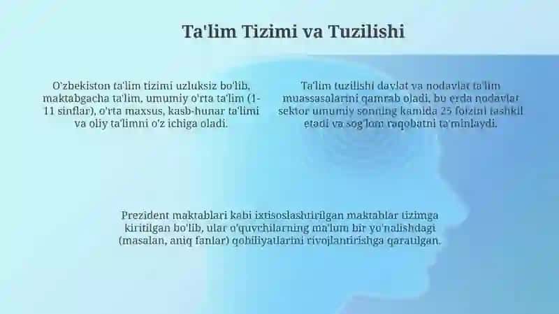 Oʻzbekiston Respublikasi Talim toʻgʻrisidagi qonunning mohiyati 4