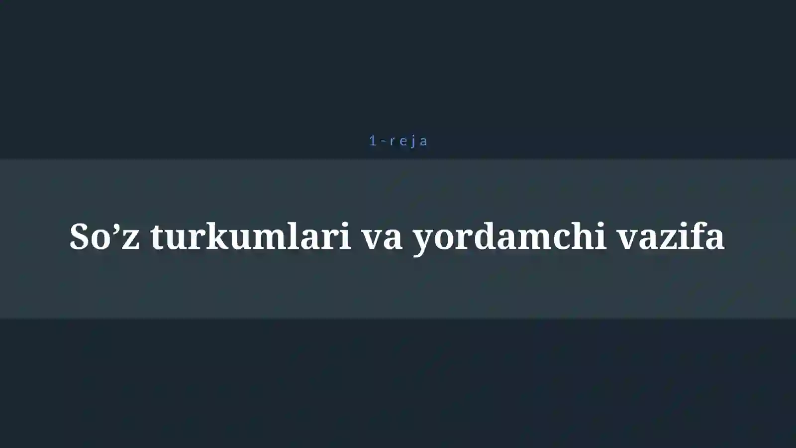 YORDAMCHI SO’ZLAR 4