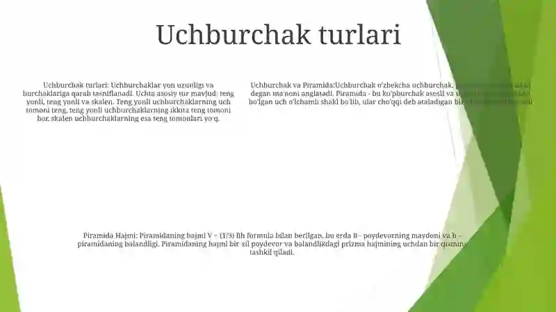 Uchburchak Va Piramida 4