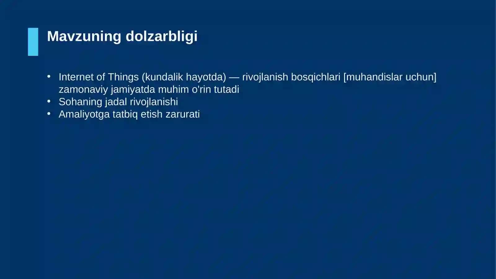 Internet of Things (kundalik hayotda) — rivojlanish bosqichlari [muhandislar uchun] 4