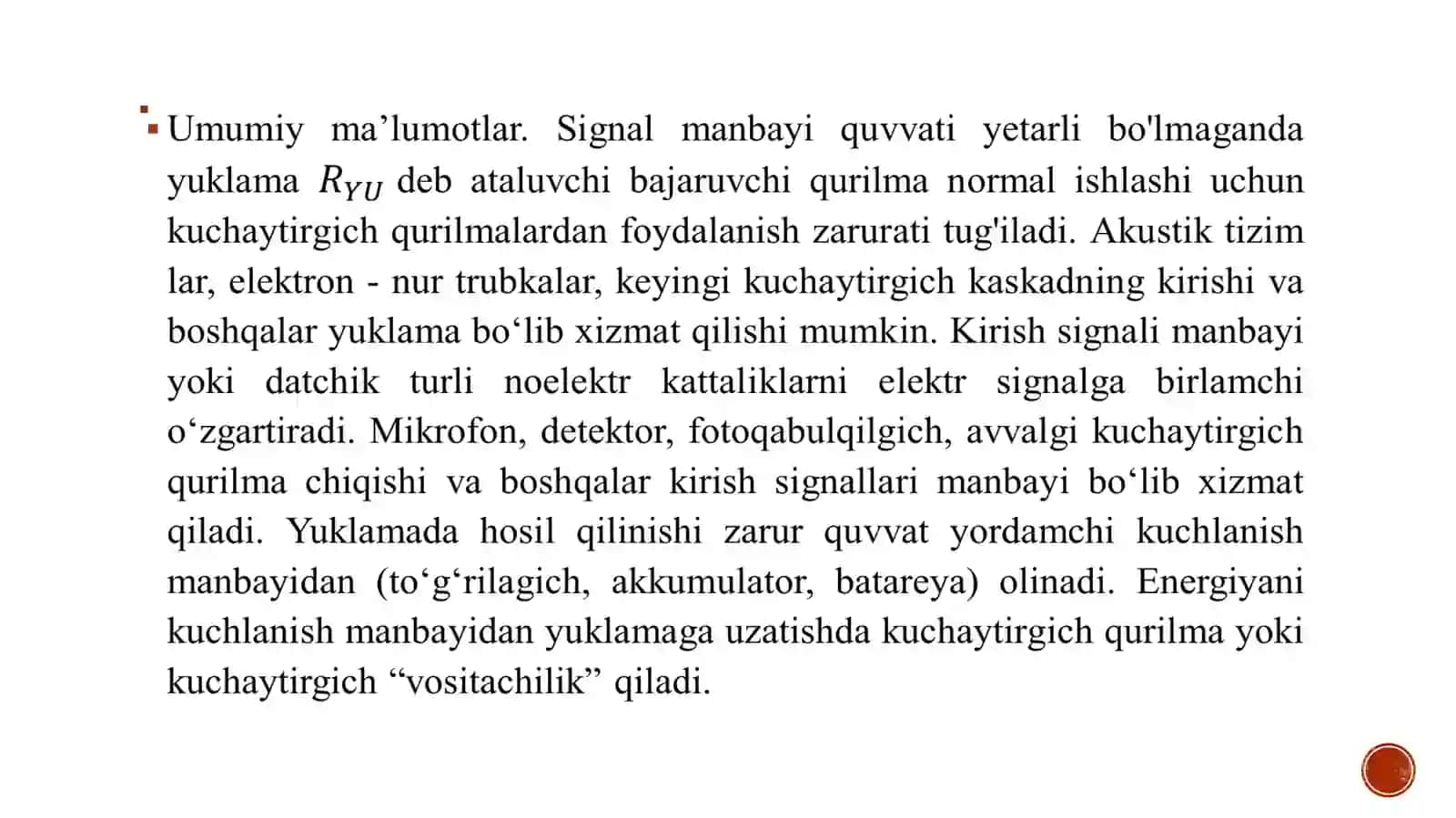 Kuchaytirgich qurilmalar sxematexnikasi 4