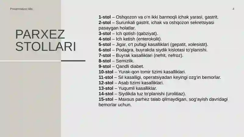 DPMlarda parxez stollari 4