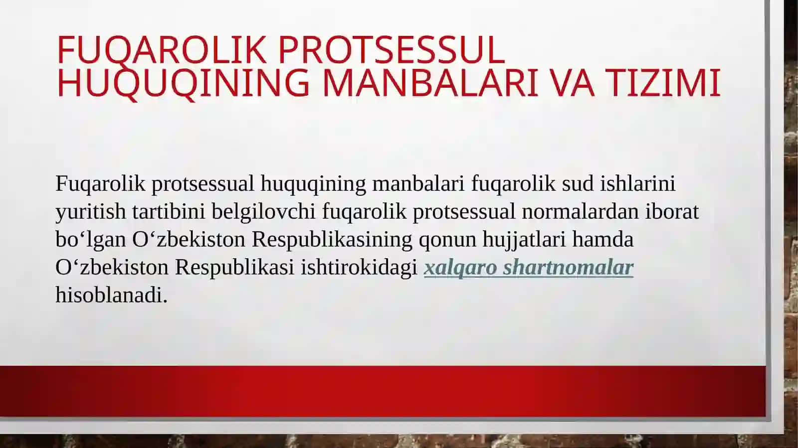 Fuqarolikprotsessualhuquqi 4