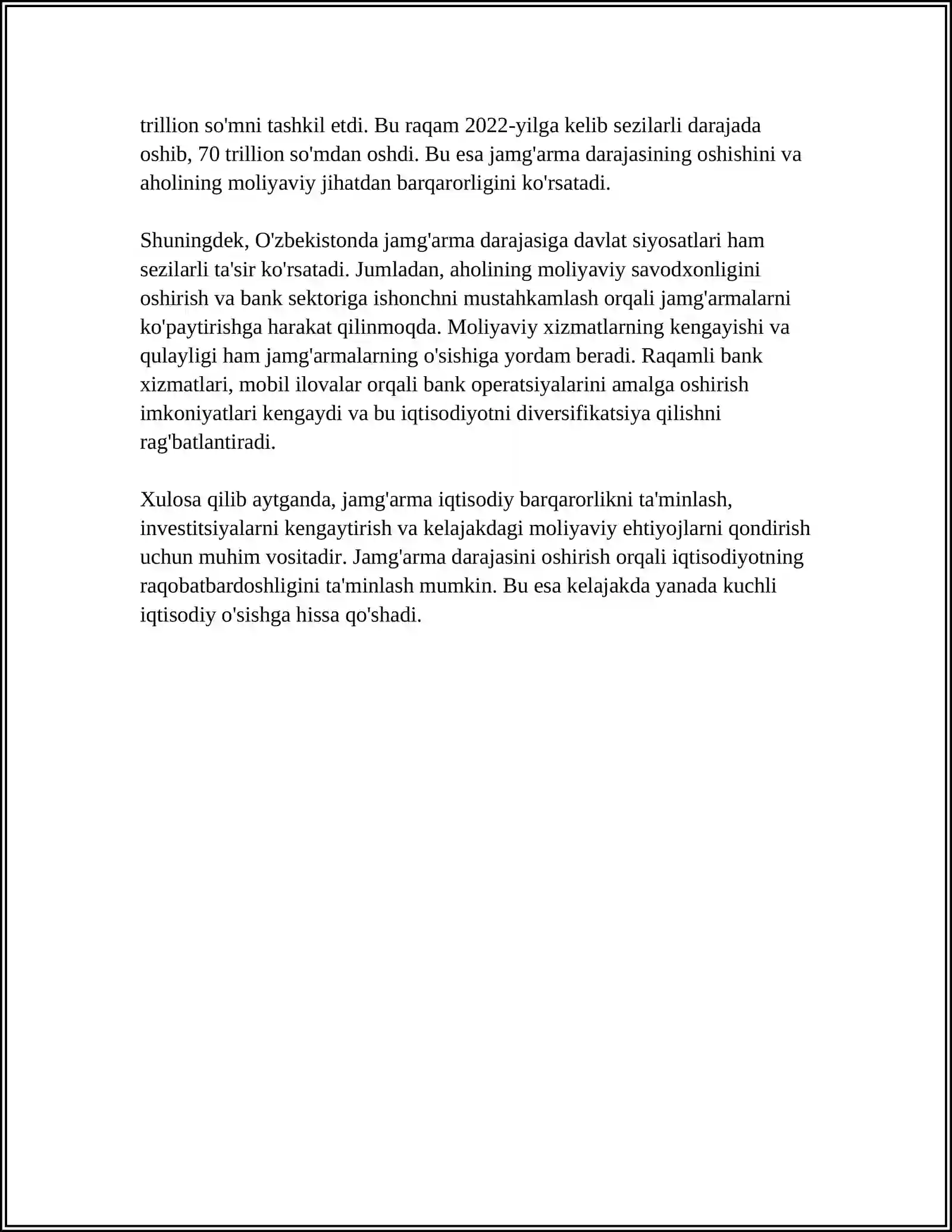 JAMG'ARMANING IQTISODIY MAZMUNI VA OMILLARI 4