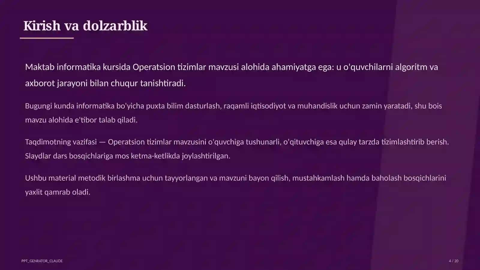 Operatsion tizimlar (6-sinf) 4