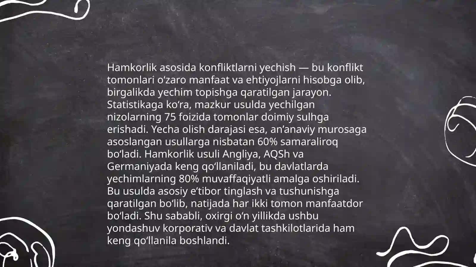Konfliktning yaratuvchanlik imkoniyatlari 4
