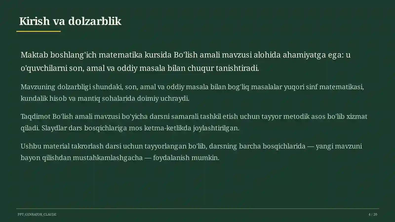 Bo'lish amali (2-sinf) 4